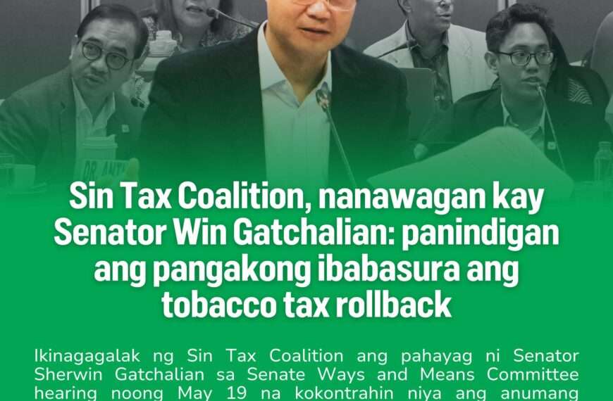 Gatchalian: Bicameral Conference on Tobacco…