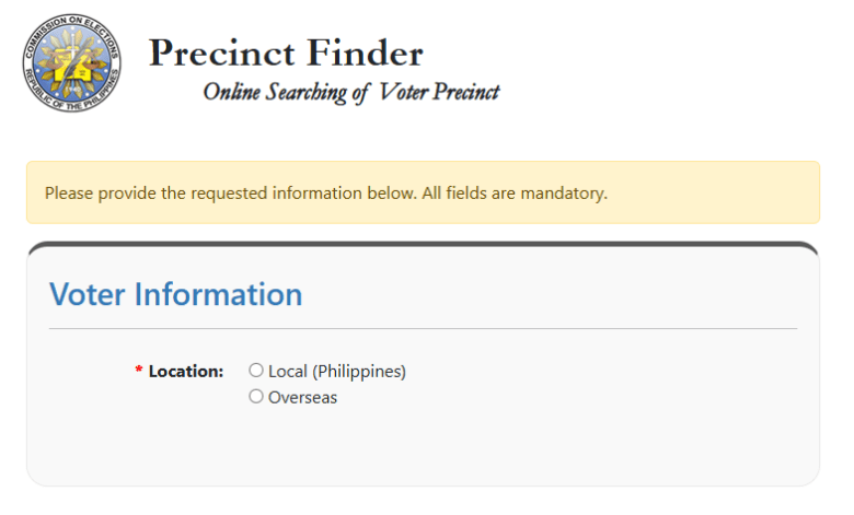 Know Before You Go: Precinct finder…