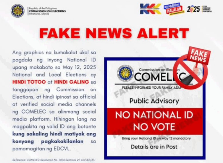COMELEC debunks ‘no National ID, no…