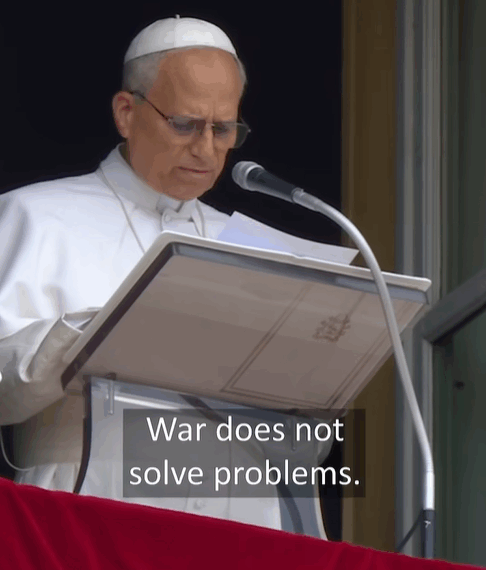 Pope Leo XIV: War does&hellip;