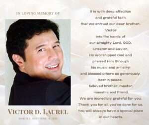 Actor Cocoy Laurel, 72, takes final bow