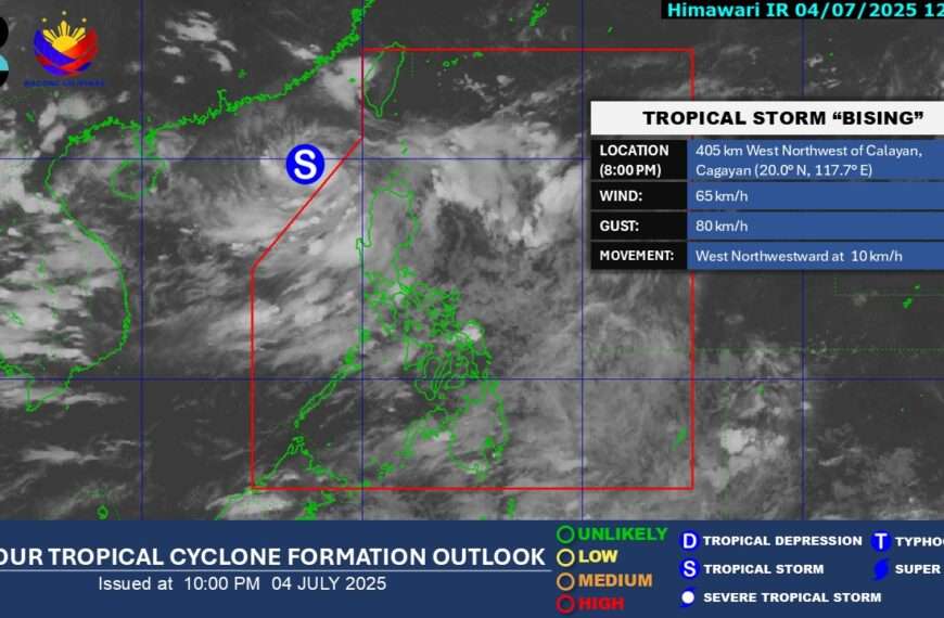 Tropical Depression Bising intensifies into a&hellip;
