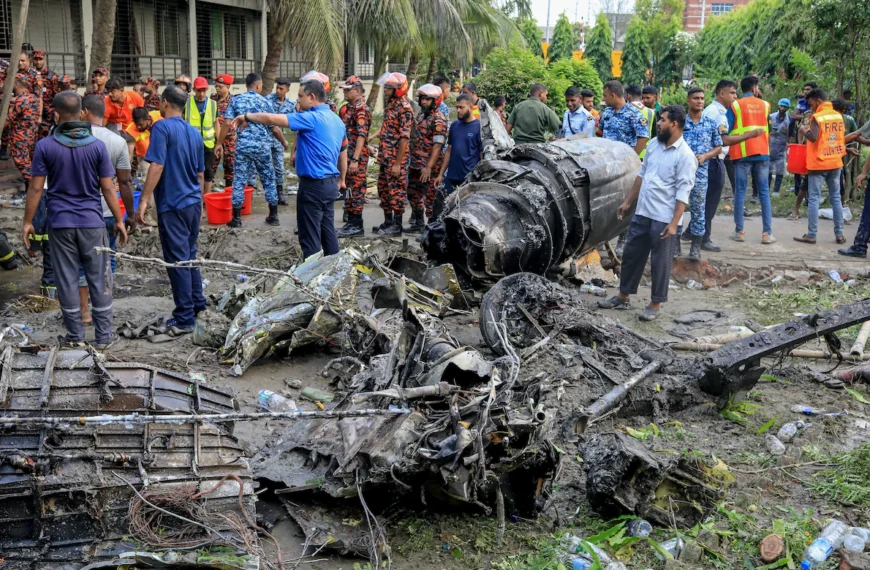 At least 20 killed after Bangladeshi air force jet crashes into school