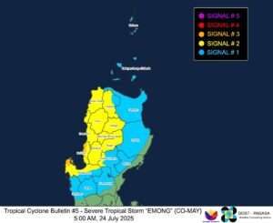 Emong intensifies into severe tropical storm, prompts Signal&hellip;
