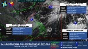 Emong intensifies into typhoon